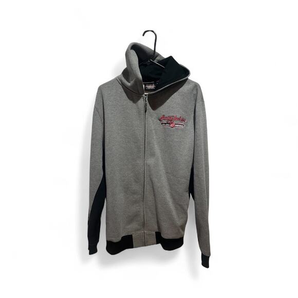 Barrett Jackson Car Auction Garage FullZip Hoodie Sweatshirt Embroidered Size XL - Picture 1 of 5